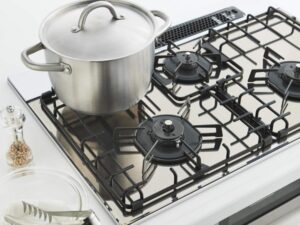 ガスコンロとオーブンを同時に取替え工事　オプション ノーリツ製（NORITZ）DP0138　(左右2分割)　60cm用　全面補助ゴトク